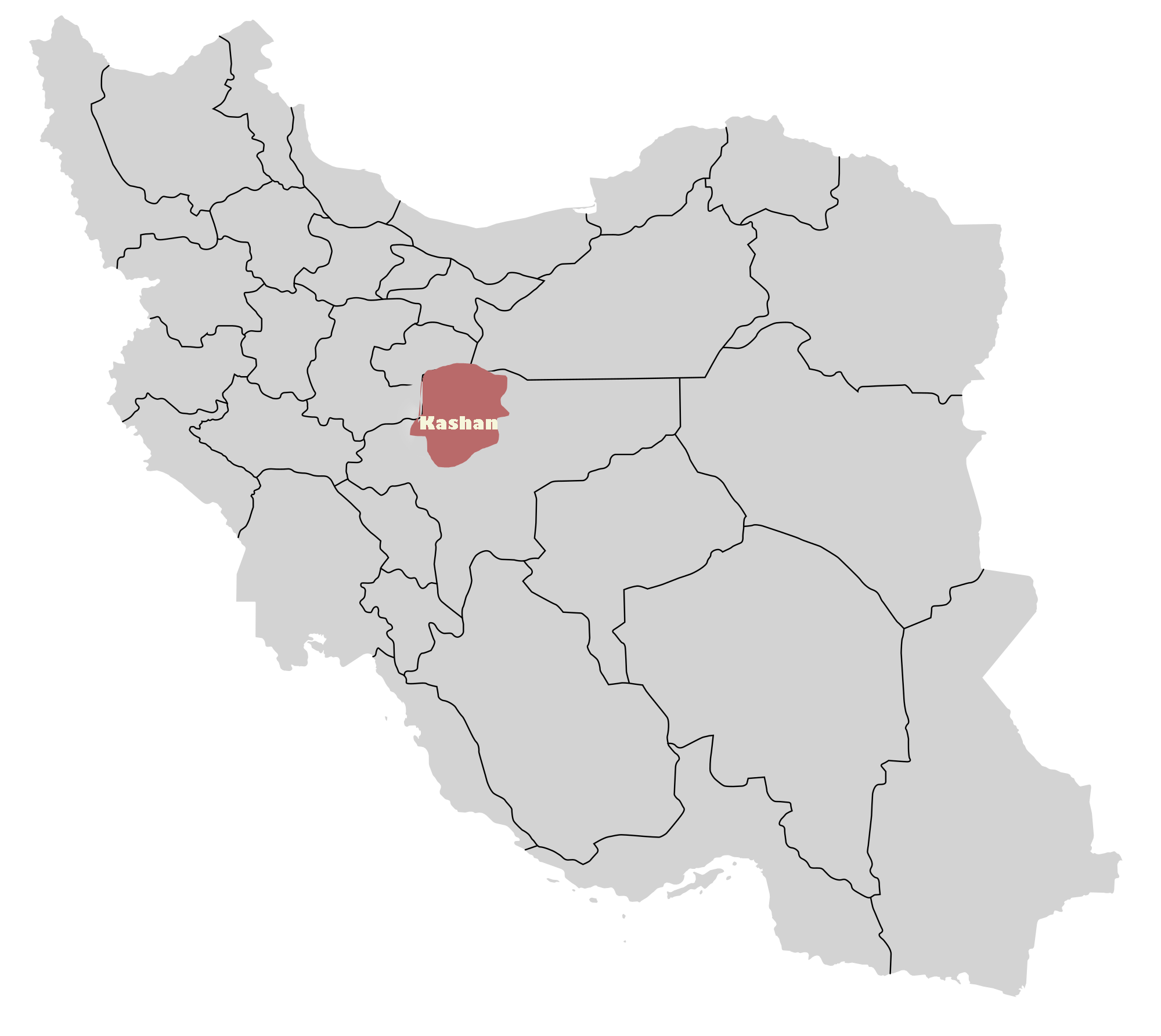 Kashan City Map