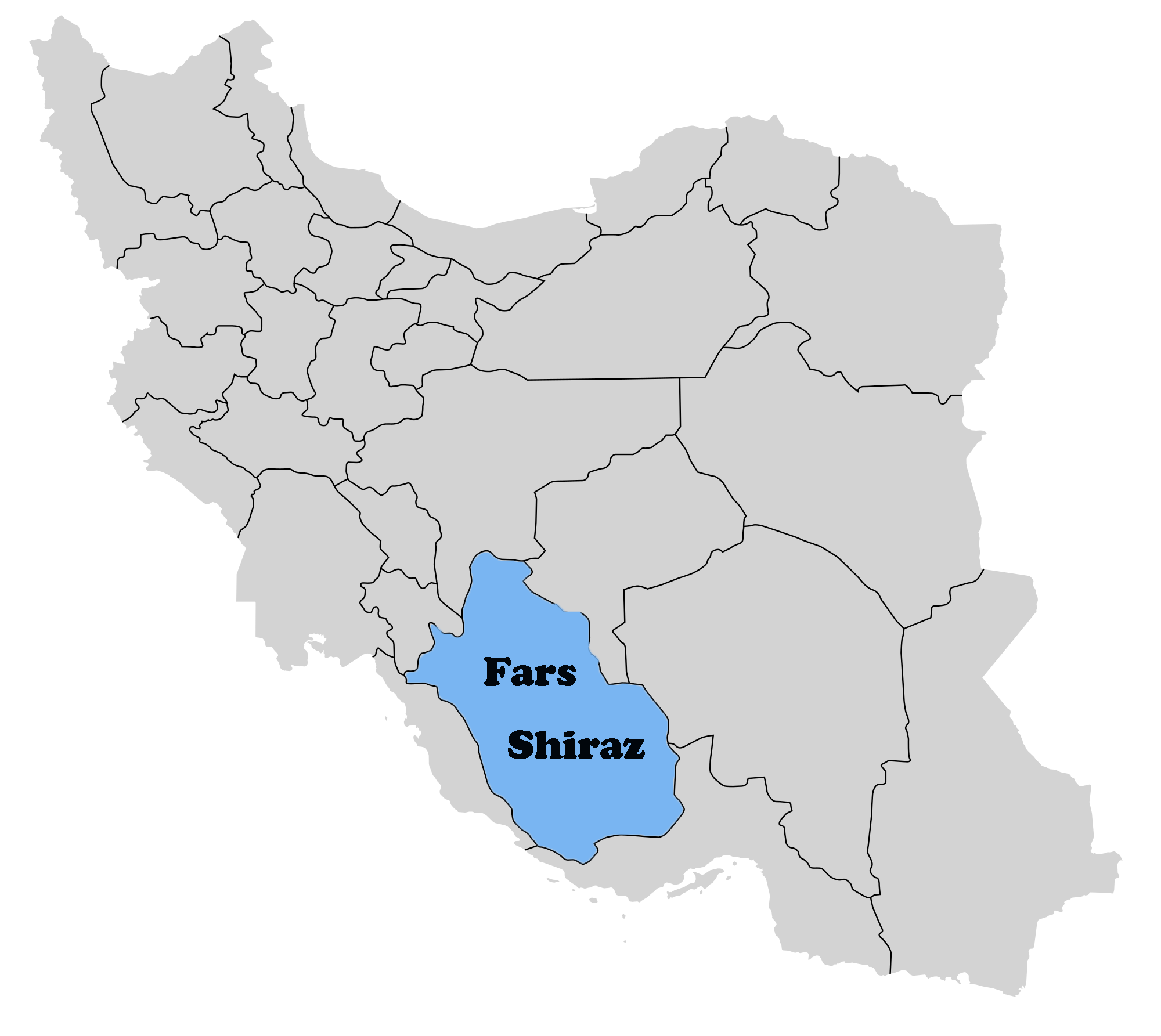 Shiraz On Map
