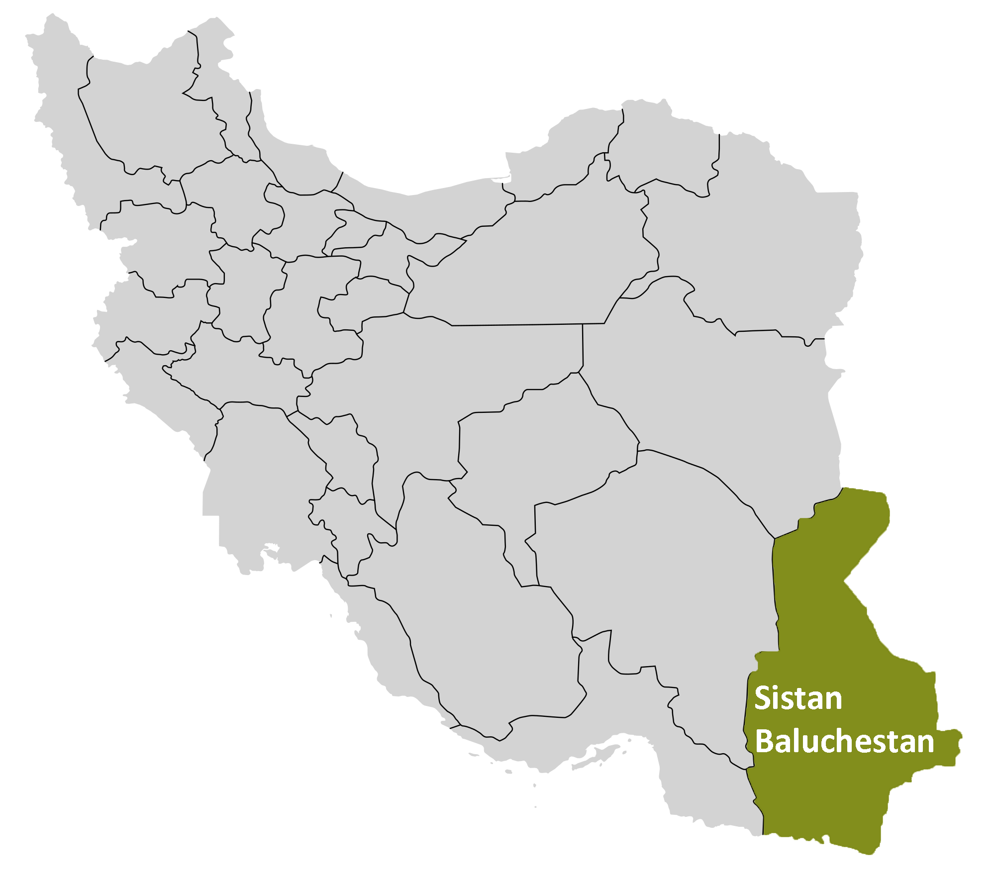Sistan and Baluchestan Map