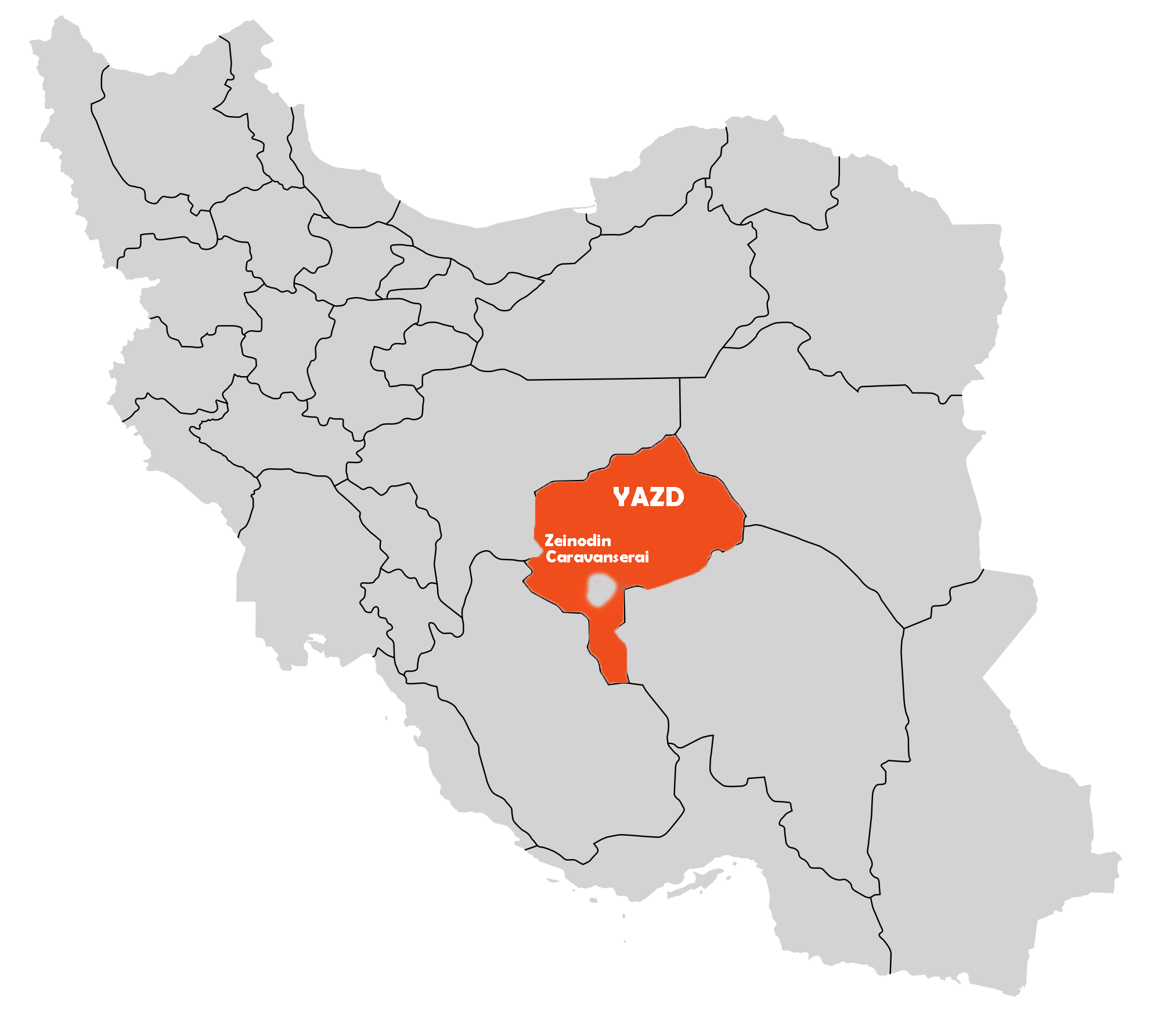 Zeinodin Caravanserai On Map
