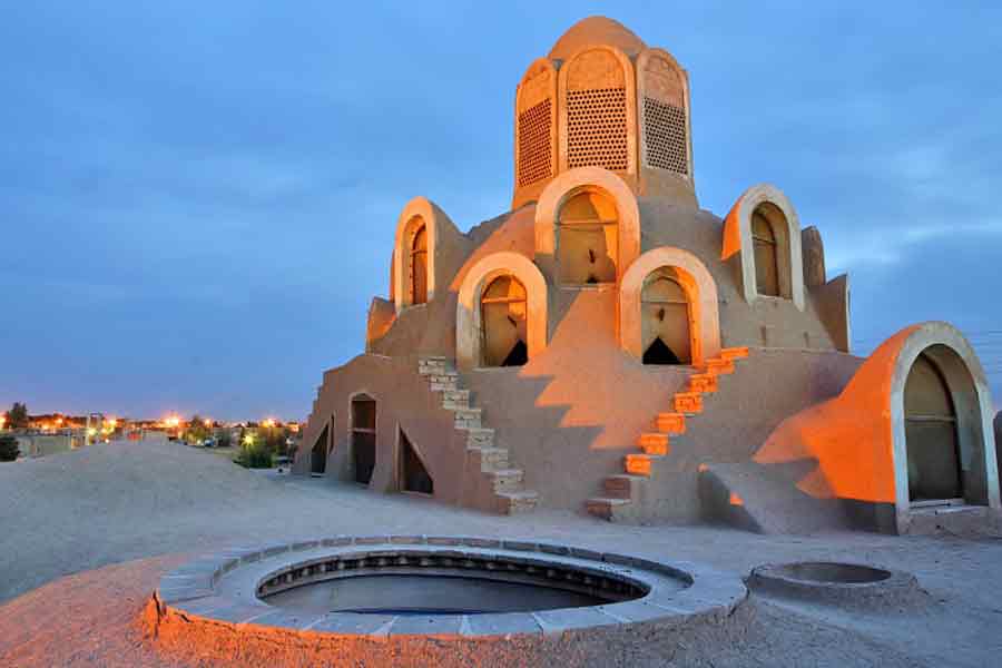 Tour to Kashan , Sultan Amir Ahmad Bath House . Inbound Persia Travel Agency